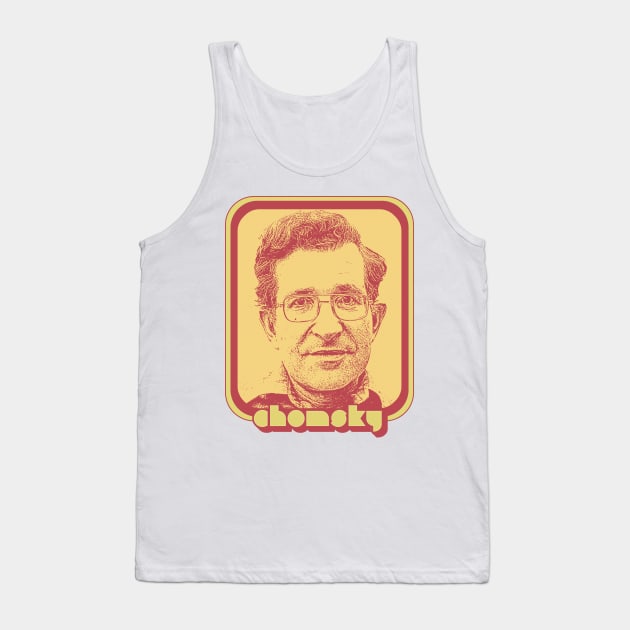 Noam Chomsky // Retro 90s Tribute Styled Fan Design Tank Top by DankFutura